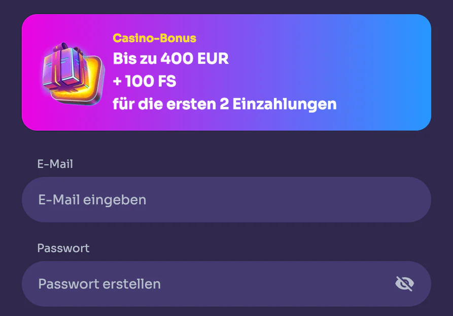 Einfache WinSpirit Casino Registrierung und Erstellung eines Spielerkontos