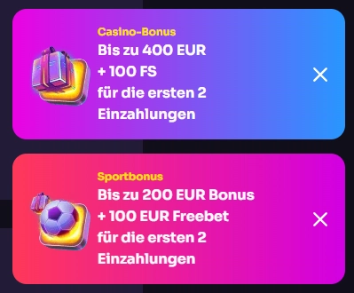 WinSpirit Sportbonus mit bis zu 200 EUR Bonus und 100 EUR Freebet